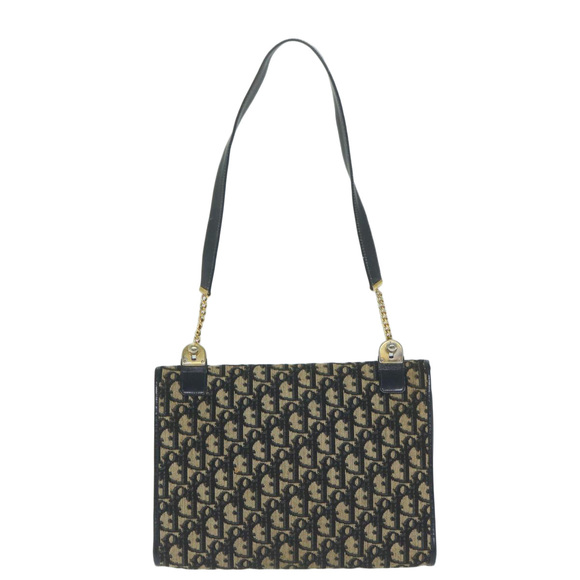 Christian Dior Trotter Canvas Shoulder Bag Navy Auth ep2928 - Picture 2 of 16